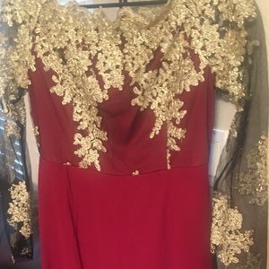 Burgundy Embellished Pants Romper, Sophisticated